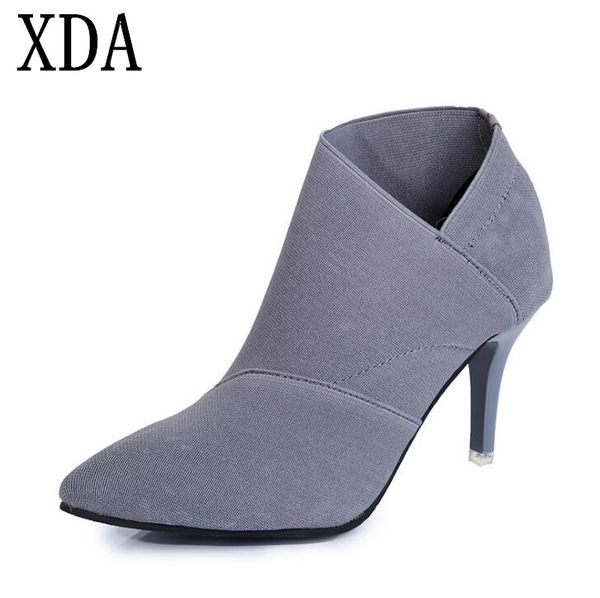 xda 2019 pointed toe high heels women boots basic shoes autumn and winter casual fitted female single fashion shoes, Black
xda 2019 pointed toe high heels women boots basic shoes autumn and winter casual fitted female single fashion shoes, Black
