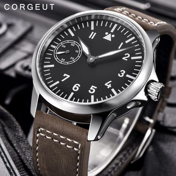 luxury brand corgeut mechanical watch men 17 jewels seagull 6497 hand winding mechanical watches luminous men wristwatches, Slivery;brown
luxury brand corgeut mechanical watch men 17 jewels seagull 6497 hand winding mechanical watches luminous men wristwatches, Slivery;brown