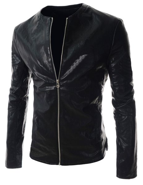 slim faux leather jacket for men fashion winter bomber pu jackets england style mens coats, Black
slim faux leather jacket for men fashion winter bomber pu jackets england style mens coats, Black