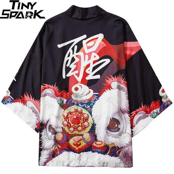 2020 kimono jacket chinese dancing lion print harajuku hip hop men japan streetwear jacket summer thin clothing japanese kimono, Black;brown
2020 kimono jacket chinese dancing lion print harajuku hip hop men japan streetwear jacket summer thin clothing japanese kimono, Black;brown