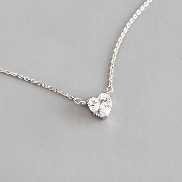 minimalism cubic zirconia heart necklaces for women collares femme, real 925 sterling silver necklace love crystal jewellery
minimalism cubic zirconia heart necklaces for women collares femme, real 925 sterling silver necklace love crystal jewellery