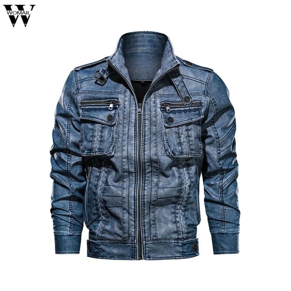 jackets men winter warm vintage motorcycle leather streetwear jacket multi-pocket outwear waterproof casual pu jacket coat 730, Black;brown
jackets men winter warm vintage motorcycle leather streetwear jacket multi-pocket outwear waterproof casual pu jacket coat 730, Black;brown