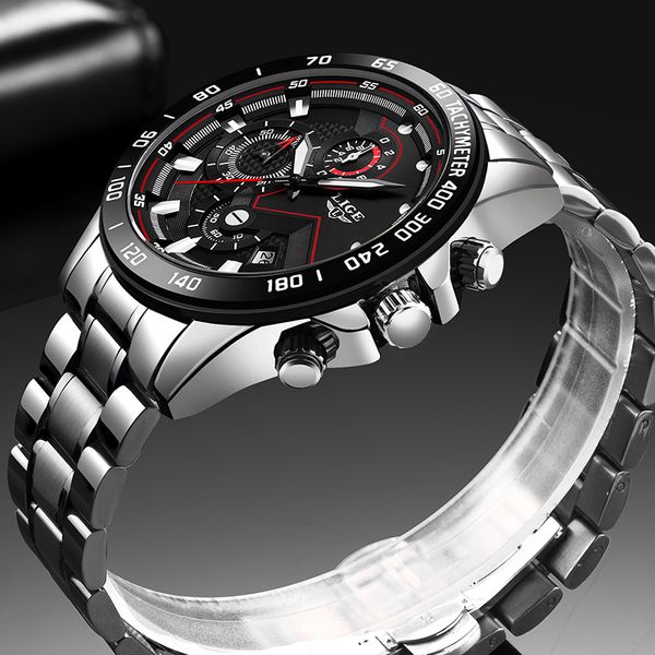 2020 new watches men lige chronograph men sports watches waterproof full steel quartz men's watch relogio masculino, Slivery;brown
2020 new watches men lige chronograph men sports watches waterproof full steel quartz men's watch relogio masculino, Slivery;brown