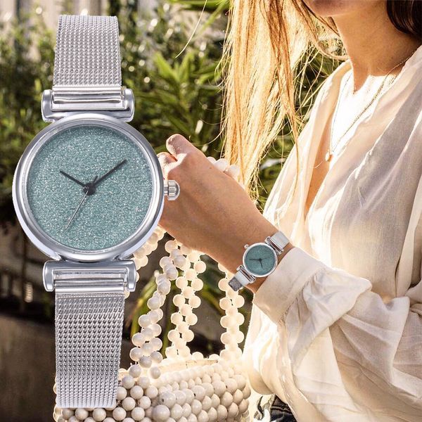 vansvar fashion women silver small starry sky watch casual luxury female slim wristwatches ladies quartz watch clock relogio, Slivery;brown
vansvar fashion women silver small starry sky watch casual luxury female slim wristwatches ladies quartz watch clock relogio, Slivery;brown