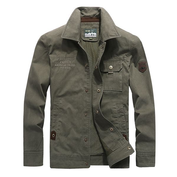new men's lapel jacket pilot bomber jacket denim army green large size casual men's, Black;brown
new men's lapel jacket pilot bomber jacket denim army green large size casual men's, Black;brown