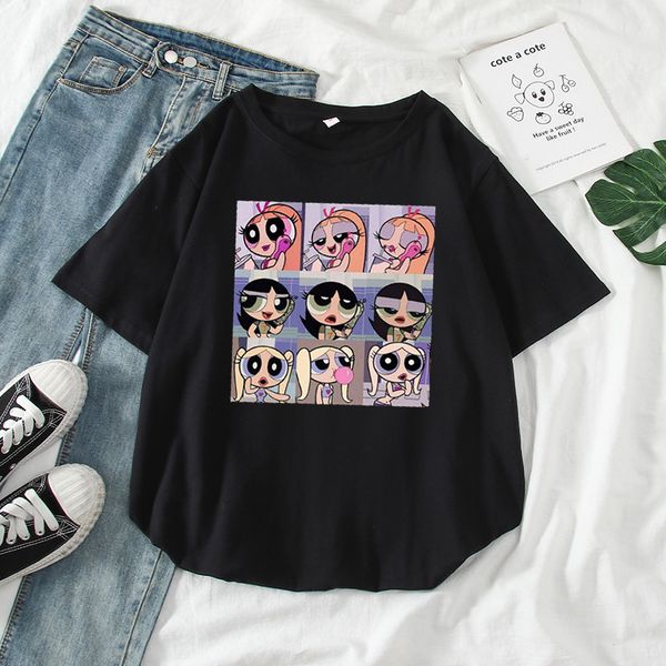 2020 new kawaii buttercup powerpuff girls harajuku women hip-hop ulzzang korean style cartoon print t-shirts summer fashion, White
2020 new kawaii buttercup powerpuff girls harajuku women hip-hop ulzzang korean style cartoon print t-shirts summer fashion, White