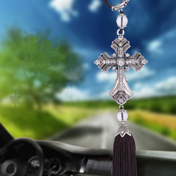 ohanee car pendants creative alloy crystal drill jesus cross car rearview mirror decorative accessories auto tassel hanging
ohanee car pendants creative alloy crystal drill jesus cross car rearview mirror decorative accessories auto tassel hanging