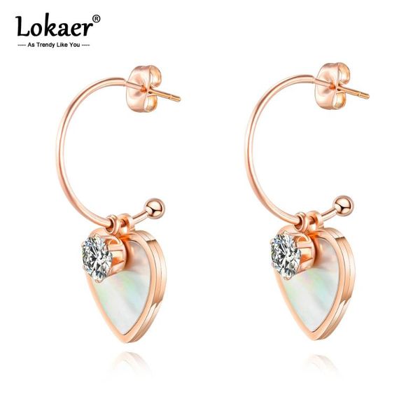 lokaer fashion titanium stainless steel love heart white shell stud earrings jewelry rose gold wedding earrings for women oge564, Golden;silver
lokaer fashion titanium stainless steel love heart white shell stud earrings jewelry rose gold wedding earrings for women oge564, Golden;silver