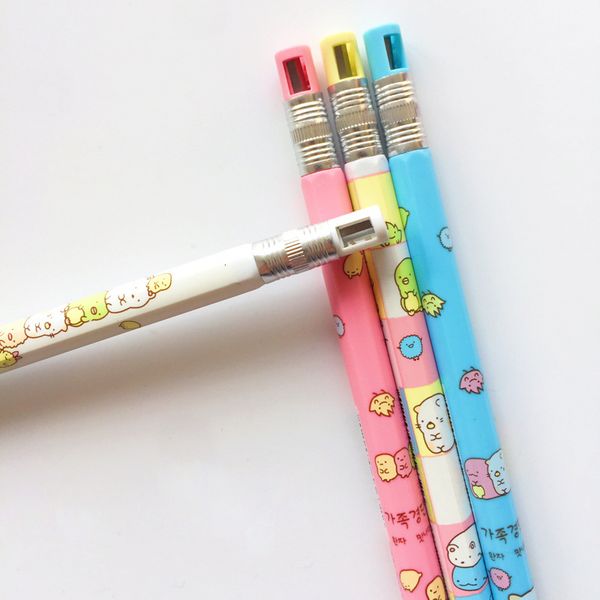 48 pcs/lot cute colorful sumikko gurashi ball cap plastic mechanical pencil automatic pen for kid school office supply
48 pcs/lot cute colorful sumikko gurashi ball cap plastic mechanical pencil automatic pen for kid school office supply
