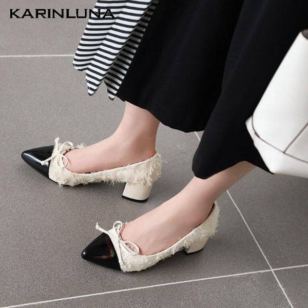 karin 2020 new fashion plus size 46 cotton fabric women pumps square heels pointed toe butterfly-knot dress women shoes, Black
karin 2020 new fashion plus size 46 cotton fabric women pumps square heels pointed toe butterfly-knot dress women shoes, Black