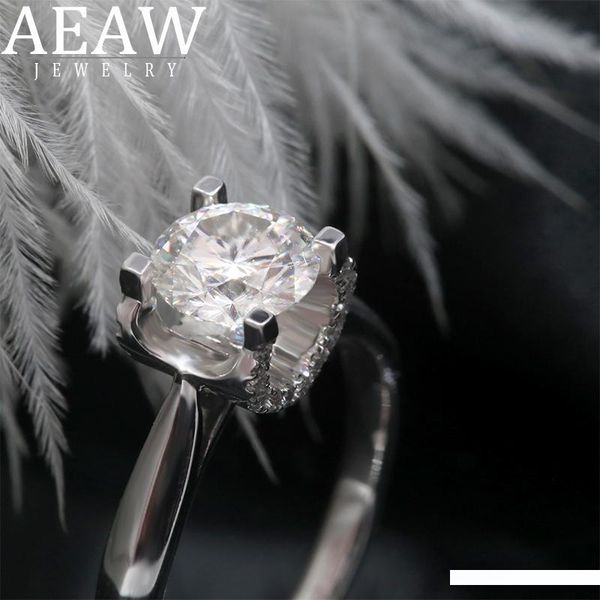 aeaw simple solid 14k white gold round moissanite diamond ring emgagement ring wedding df color for women, Golden;silver
aeaw simple solid 14k white gold round moissanite diamond ring emgagement ring wedding df color for women, Golden;silver