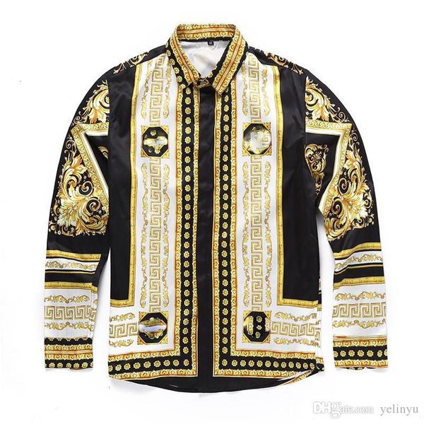2019 italian classic style medusa shirt of pol floral print colors luxury casual harajuku shirt long sleeve men's head medusa shirt, White;black
2019 italian classic style medusa shirt of pol floral print colors luxury casual harajuku shirt long sleeve men's head medusa shirt, White;black