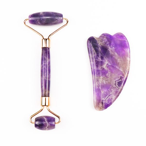 natural wrinkle reduction amethyst jade face massager roller and guasha board set sheep horn gusha board
natural wrinkle reduction amethyst jade face massager roller and guasha board set sheep horn gusha board