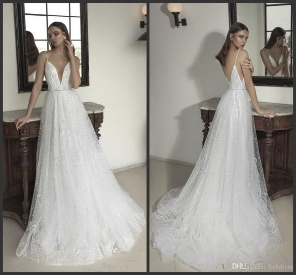 2020 new julie vino a line wedding dresses v neck backless wedding gowns vestidos de noiva bling beach wedding dress 651, White
2020 new julie vino a line wedding dresses v neck backless wedding gowns vestidos de noiva bling beach wedding dress 651, White