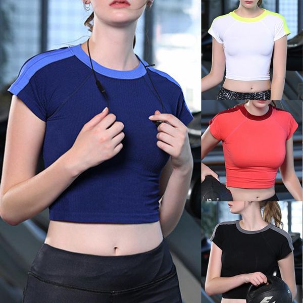 women sport yoga crop short gym sleeve t-shirts fitness running workout running workout sport t-shirts sports wear, White;red
women sport yoga crop short gym sleeve t-shirts fitness running workout running workout sport t-shirts sports wear, White;red