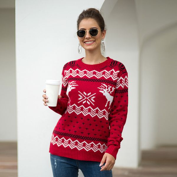 autumn christmas sweater women female pullovers deer print knitted jumpers 2019 winter warm sweaters clothing pull femme
autumn christmas sweater women female pullovers deer print knitted jumpers 2019 winter warm sweaters clothing pull femme