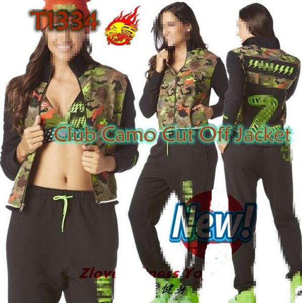 s m l xl woman fitness club camo cut off jacket army green training & exercise jackets t1334
s m l xl woman fitness club camo cut off jacket army green training & exercise jackets t1334
