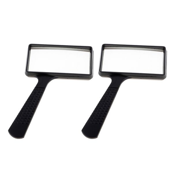 2 piece rectangular handheld reading magnifier for magnifier