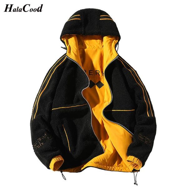 brand quality fashion men's autumn winter coat new trend hooded jackets male can be double-sided lamb fur coat men outwear, Black;brown
brand quality fashion men's autumn winter coat new trend hooded jackets male can be double-sided lamb fur coat men outwear, Black;brown