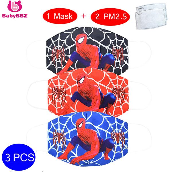 babybbz 3pcs children's anime face mask with two pm2.5 activated carbon filters printed spider-man cotton kids earmuffs
babybbz 3pcs children's anime face mask with two pm2.5 activated carbon filters printed spider-man cotton kids earmuffs