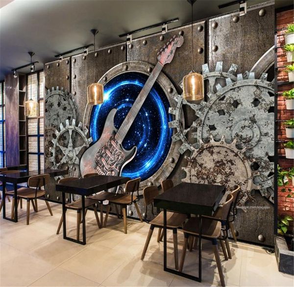 3d wallpaper retro vintage gear guitar bar ktv background wall decoration wall paper
3d wallpaper retro vintage gear guitar bar ktv background wall decoration wall paper