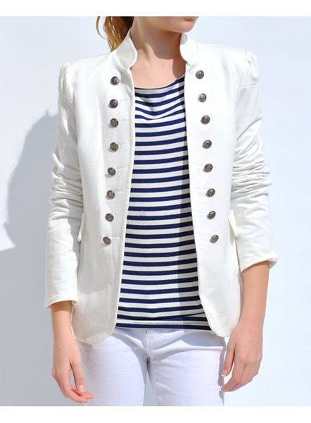 new woman coat slim fit slim double-breasted solid color long sleeve jacket ladies ol uniform work clothes casual wear outerwear coats, Black;brown
new woman coat slim fit slim double-breasted solid color long sleeve jacket ladies ol uniform work clothes casual wear outerwear coats, Black;brown