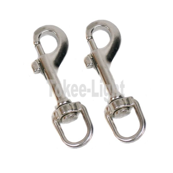 2 pcs/lot medium 3.15" marine grade 316 stainless steel attachment scuba diving swivel eye bolt snap buckle metal clip
2 pcs/lot medium 3.15" marine grade 316 stainless steel attachment scuba diving swivel eye bolt snap buckle metal clip