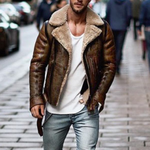 mens leather jackets fashion pu casual thick warm fur collar male motorcycle jacket winter faux biker coats windproof, Black
mens leather jackets fashion pu casual thick warm fur collar male motorcycle jacket winter faux biker coats windproof, Black