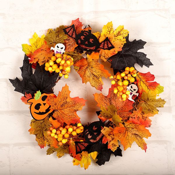 halloween wreath door hanging decoration simulation autumn led maple leaf wreath pendant bar decoration window hanging halloween jj19945, Silver
halloween wreath door hanging decoration simulation autumn led maple leaf wreath pendant bar decoration window hanging halloween jj19945, Silver
