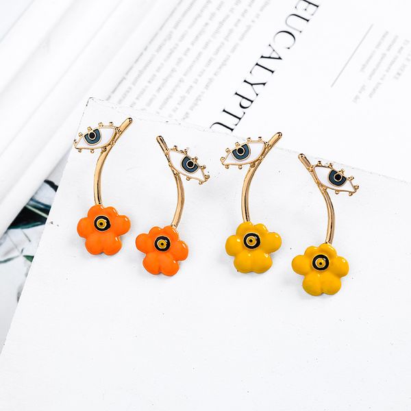 kissme special design unique yellow&orange enamel flowers evil eyes stud earrings for women gifts gold color fashion jewelry, Golden;silver
kissme special design unique yellow&orange enamel flowers evil eyes stud earrings for women gifts gold color fashion jewelry, Golden;silver