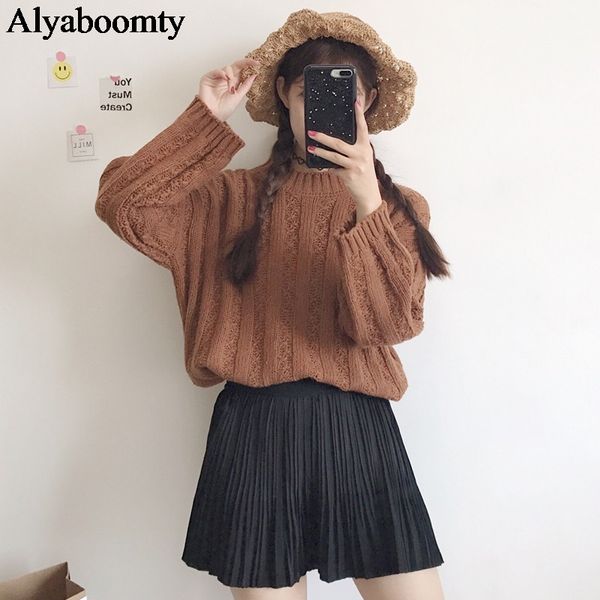 japanese lolita style autumn winter women sweater khaki beige oversized knitted pullover cute kawaii girl elegant baggy overcoat, White;black
japanese lolita style autumn winter women sweater khaki beige oversized knitted pullover cute kawaii girl elegant baggy overcoat, White;black