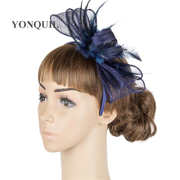 hair accessories navy sinamay wedding headwear for bridal mariage fascinator hats headband ladies church fancy headdress accessory
hair accessories navy sinamay wedding headwear for bridal mariage fascinator hats headband ladies church fancy headdress accessory