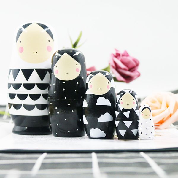 5pcs russian matryoshka dolls basswood creative black white nesting doll gift russian traditional feature ethnic style diy dolls
5pcs russian matryoshka dolls basswood creative black white nesting doll gift russian traditional feature ethnic style diy dolls