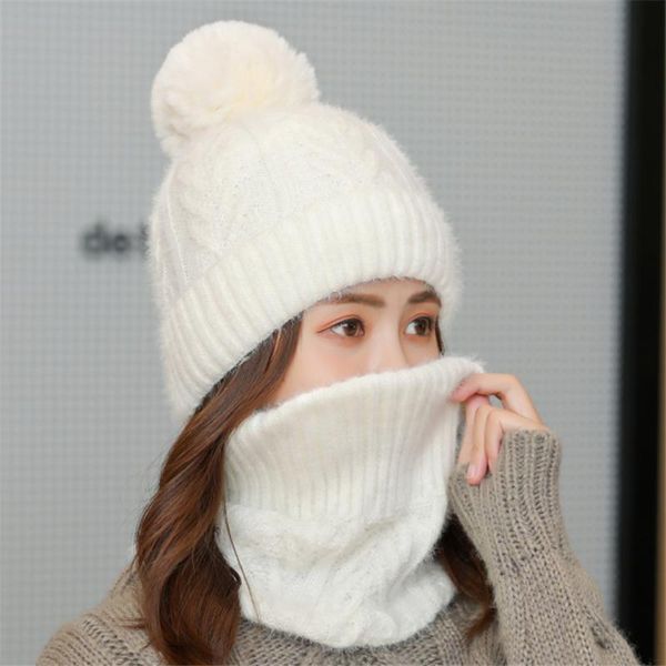 outdoor cycling windproof beanie skullies hats suit women's velvet wool hats bib sets women hair ball knit caps female, Blue;gray
outdoor cycling windproof beanie skullies hats suit women's velvet wool hats bib sets women hair ball knit caps female, Blue;gray