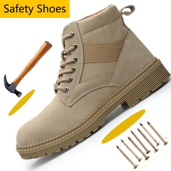 anti-smashing men steel toe work safety shoes ankle-high winter boots comfortable protective anti-puncture safety shoes for men, Black
anti-smashing men steel toe work safety shoes ankle-high winter boots comfortable protective anti-puncture safety shoes for men, Black