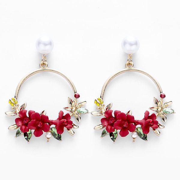 misananryne trendy cute flower earrings for women girls jewelry female rhinestone round circle dangle earrings gift wholesale, Silver
misananryne trendy cute flower earrings for women girls jewelry female rhinestone round circle dangle earrings gift wholesale, Silver