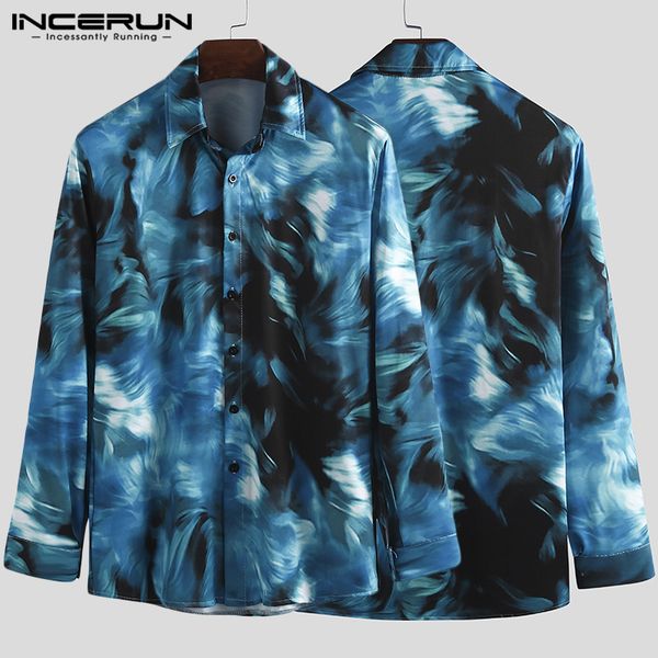 incerun personality printed streetwear men long sleeve lapel dress shirt fashion trend joker slim fitness button mens blouse, White;black
incerun personality printed streetwear men long sleeve lapel dress shirt fashion trend joker slim fitness button mens blouse, White;black