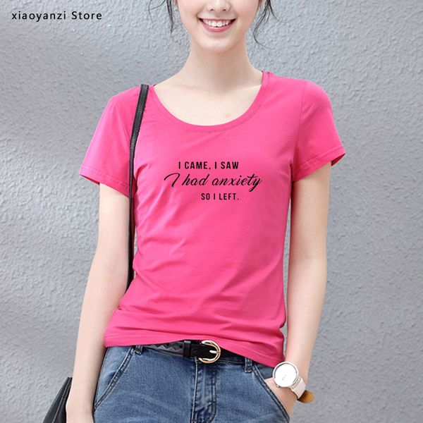 new arrival i came i saw had anxiety so left tumblr t-shirt women graphic slogan tee funny shirts for teen clothing, White
new arrival i came i saw had anxiety so left tumblr t-shirt women graphic slogan tee funny shirts for teen clothing, White
