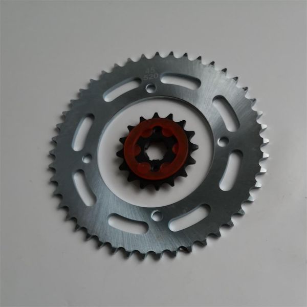 front chain sprocket & rear sprocket 520-45t-16t for motorcycle vento v-thunder colt 250 keeway cruiser dorado 250 qj250-l / -j
front chain sprocket & rear sprocket 520-45t-16t for motorcycle vento v-thunder colt 250 keeway cruiser dorado 250 qj250-l / -j
