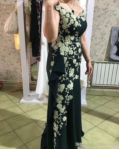 stylish hunter green mermaid mother of the bridal dresses off the shoulder appliques formal wear floor length satin wedding guest dress, Black;red
stylish hunter green mermaid mother of the bridal dresses off the shoulder appliques formal wear floor length satin wedding guest dress, Black;red