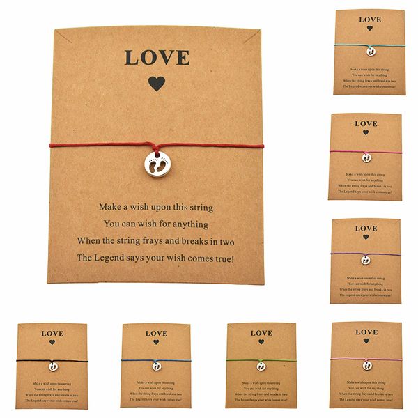 new cute mother's day mom child cards love gifts baby feet foot footprints charms adjustable bracelets women men jewelry, Golden;silver
new cute mother's day mom child cards love gifts baby feet foot footprints charms adjustable bracelets women men jewelry, Golden;silver