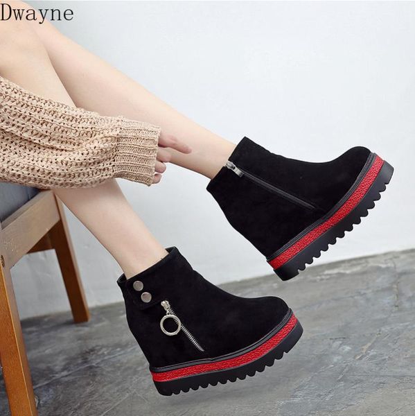 2019 new high-increased slope with thick-bottomed sponge cake matte plus velvet joker boots, Black
2019 new high-increased slope with thick-bottomed sponge cake matte plus velvet joker boots, Black