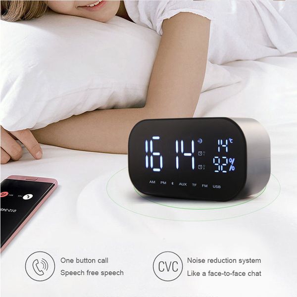 portable wireless bluetooth speakers led alarms clock radio digital display home car bass speaker h99f
portable wireless bluetooth speakers led alarms clock radio digital display home car bass speaker h99f