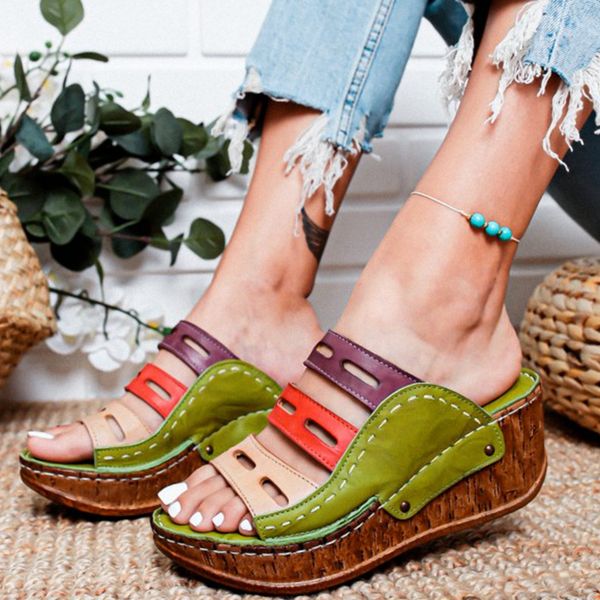 fashion women slippers summer slip on sandals shoes casual mixed color soft leather slippers female retro flip flops shoes 2020, Black
fashion women slippers summer slip on sandals shoes casual mixed color soft leather slippers female retro flip flops shoes 2020, Black