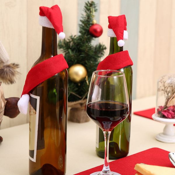2pc/set christmas wine bottle cover hat christmas decorations bottle wrap scarf party decor enfeites de natal other household cleaning tool
2pc/set christmas wine bottle cover hat christmas decorations bottle wrap scarf party decor enfeites de natal other household cleaning tool