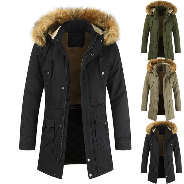2019 and collars hooded winter jacket coat long cultivate one's morality in cotton and wool with thick cotton-padded clothes, Black
2019 and collars hooded winter jacket coat long cultivate one's morality in cotton and wool with thick cotton-padded clothes, Black