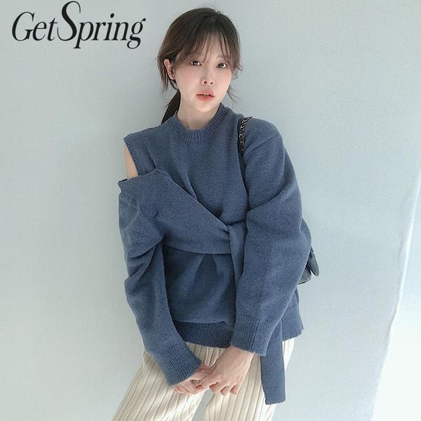 getspring women sweater bandage hollow out off shoulder sweaters women irregular vintage all match knitting 2019 fashion, White;black
getspring women sweater bandage hollow out off shoulder sweaters women irregular vintage all match knitting 2019 fashion, White;black