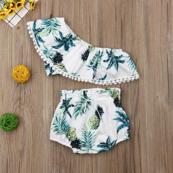 toddler girls pineapple print bikini set ruffle crop shorts briefs outfit kids two piece summer fashion swimwear beachwear, White
toddler girls pineapple print bikini set ruffle crop shorts briefs outfit kids two piece summer fashion swimwear beachwear, White