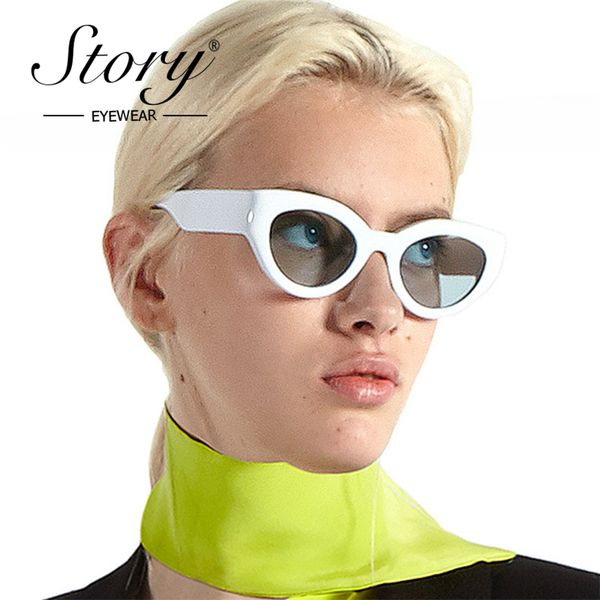 story vintage cat eye sunglasses women brand designer small red frame oval sunglasses female ladies coating eyewear lunette, White;black
story vintage cat eye sunglasses women brand designer small red frame oval sunglasses female ladies coating eyewear lunette, White;black
