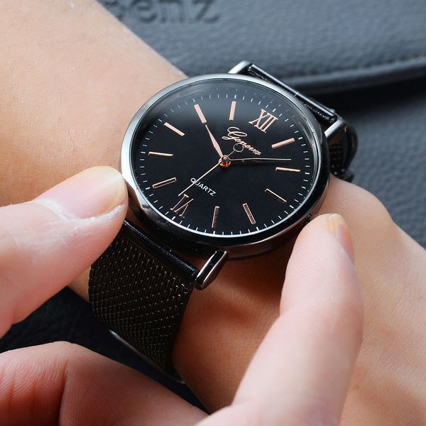 2019 new simple men's geneva wrist watch stainless steel casual rose gold quartz analog watch mens silver wristwatch clock, Slivery;brown
2019 new simple men's geneva wrist watch stainless steel casual rose gold quartz analog watch mens silver wristwatch clock, Slivery;brown